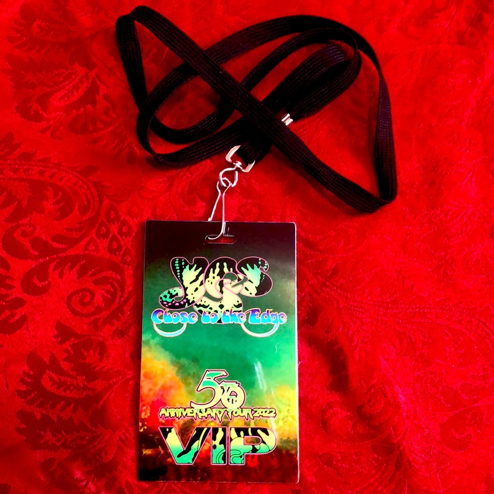 YES iconic band VIP lanyard from concert in Seattle 10/30/22. Perfect co…